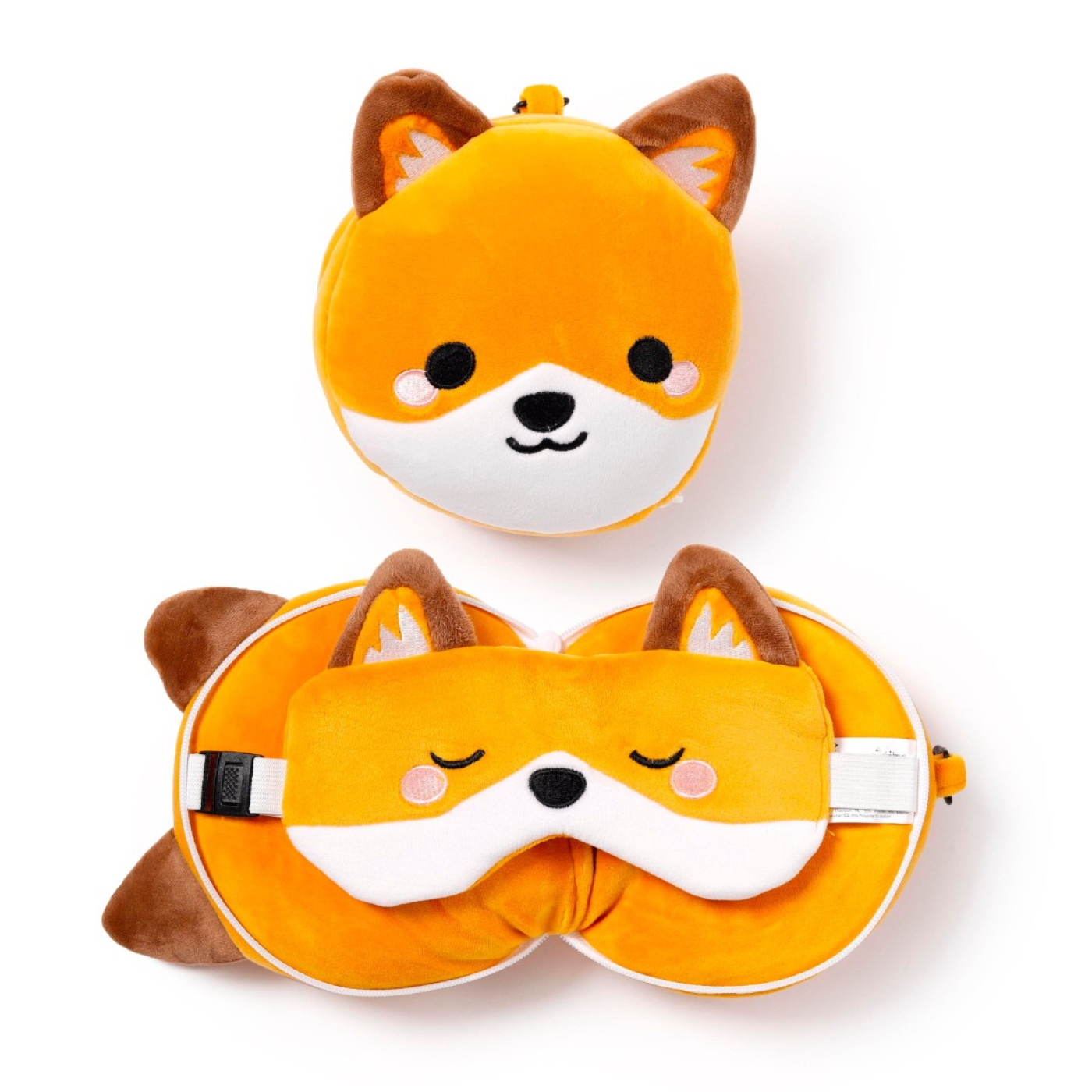 Relaxeazzz Adoramals Finnick the Fox Plush Seyahat Yastığı ve Göz Bandı - 5055071779237 - 5055071779237