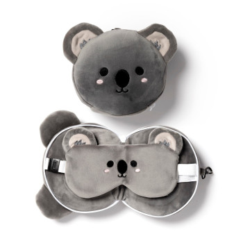 Relaxeazzz Adoramals Koala Plush Seyahat Yastığı ve Göz Bandı Relaxeazzz Adoramals Koala Plush Seyahat Yastığı ve Göz Bandı