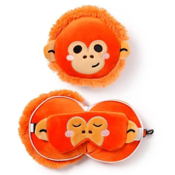 Relaxeazzz Seyahat Yastığı ve Göz Maskesi-Adoramals Orangutan Relaxeazzz Seyahat Yastığı ve Göz Maskesi-Adoramals Orangutan