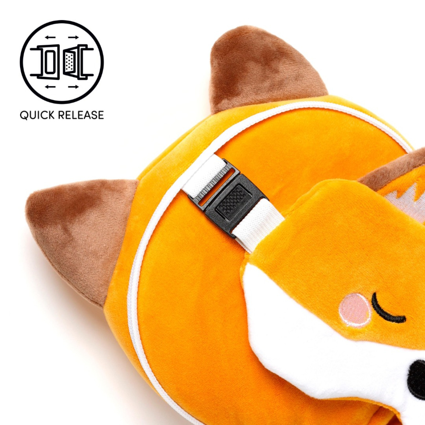 Relaxeazzz Adoramals Finnick the Fox Plush Seyahat Yastığı ve Göz Bandı - 5055071779237 - 5055071779237