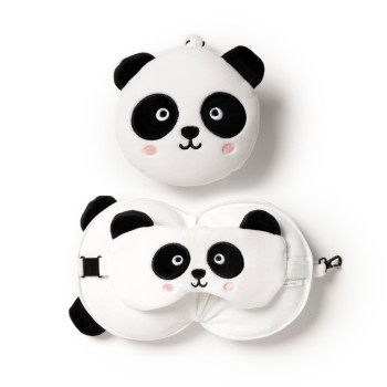 Relaxeazzz Panda Plush Seyahat Yastığı ve Göz Bandı Relaxeazzz Panda Plush Seyahat Yastığı ve Göz Bandı