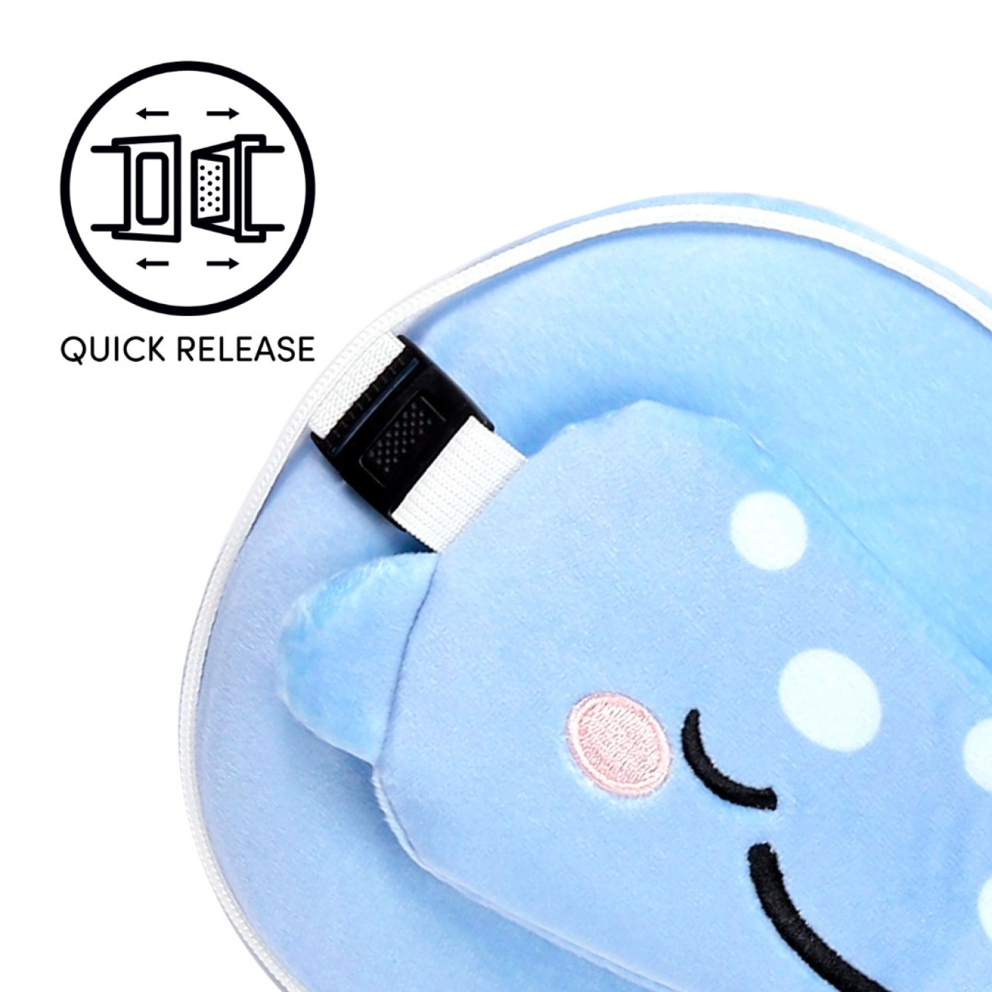 Relaxeazzz Adoramals Aoi the Whale Shark Plush Seyahat Yastığı ve Göz Bandı - 5055071789144 - 5055071789144