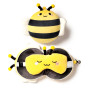 Relaxeazzz -  Adorabugs Bee Plush Seyahat Yastığı ve Göz Bandı