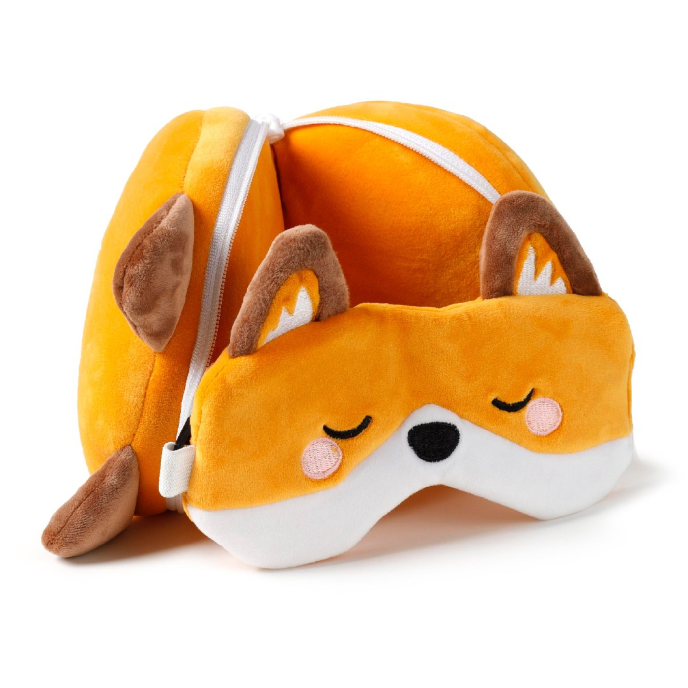 Relaxeazzz Adoramals Finnick the Fox Plush Seyahat Yastığı ve Göz Bandı - 5055071779237 - 5055071779237