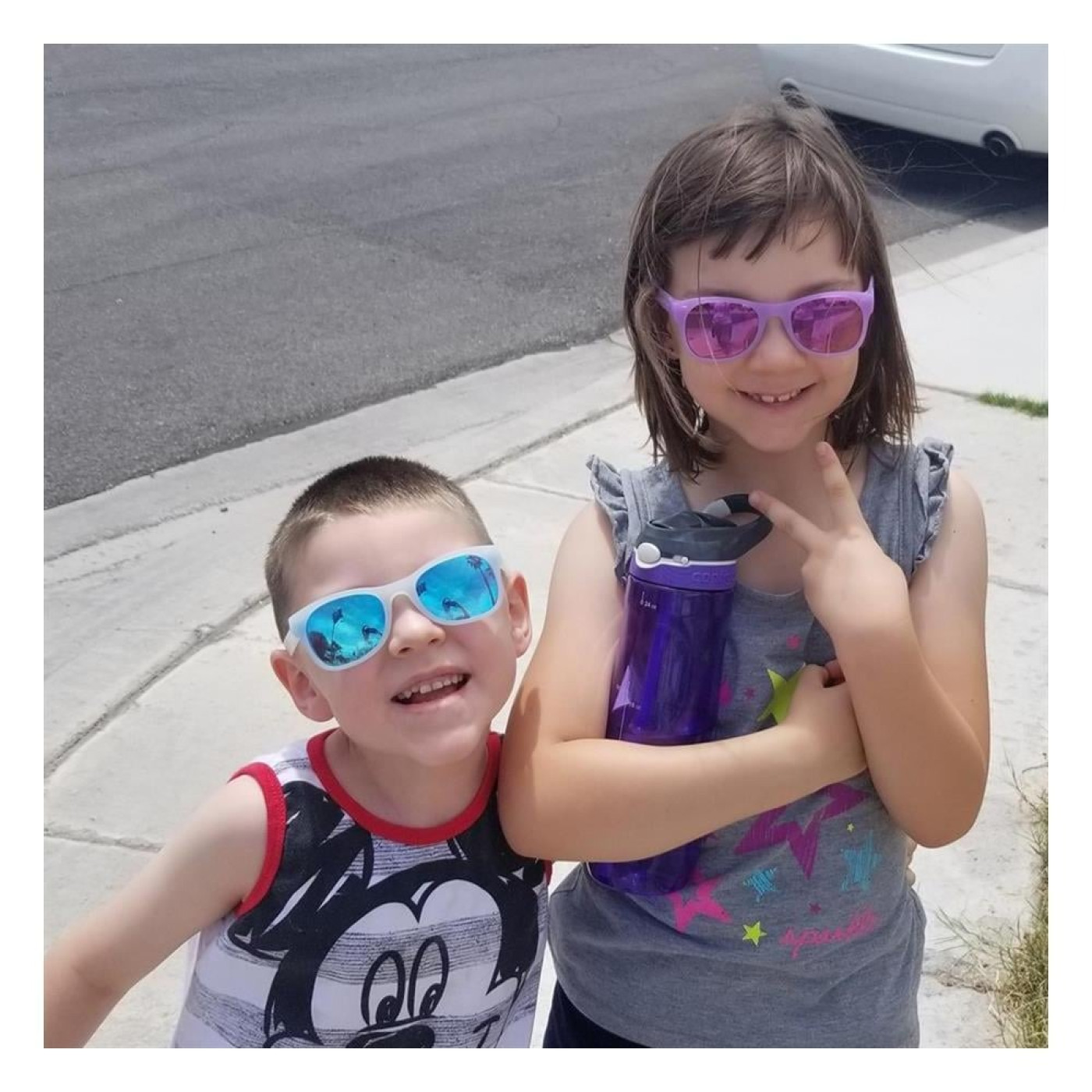 Roshambo Eyewear - Glittered Punky / Aynalı Mor Lens  / W - ST00020 - 856487008066