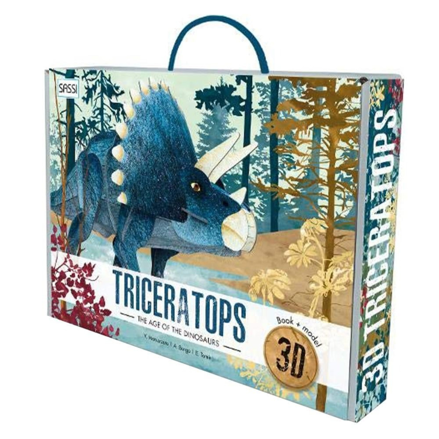 Kitap ve 3D Model - Triceratops Kitap ve 3D Model - Triceratops