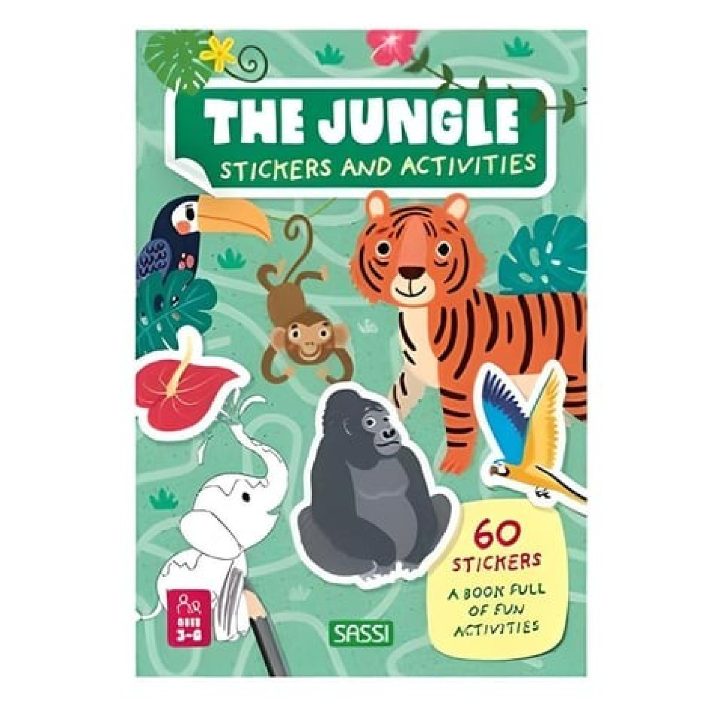 Sticker ve Aktivite Kitabı - Jungle