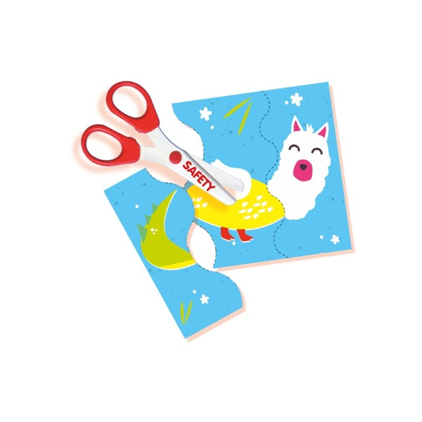 Makas Kullanmayı Öğreniyorum- Hayvanlar Yapboz - ST00680 - 8710341146474