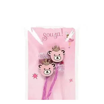 Örgülü Pembe Lila Saç Klipslii Örgülü Pembe Lila Saç Klipslii