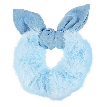 Peluş Lastik Toka - Mavi Peluş Lastik Toka - Mavi