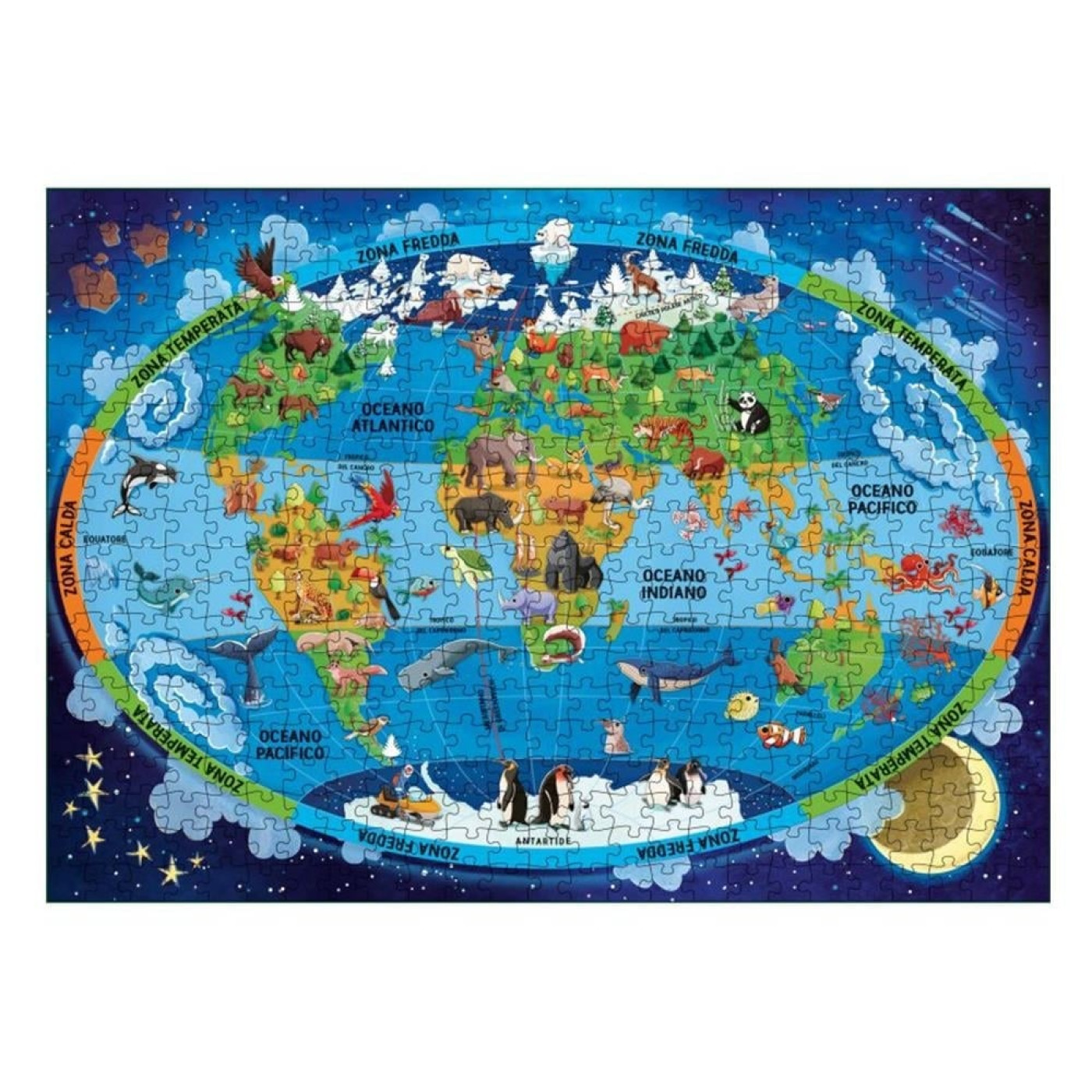 Puzzle, Atlas ve Kitap - Dünya - 9788830306349 - 9788830306349