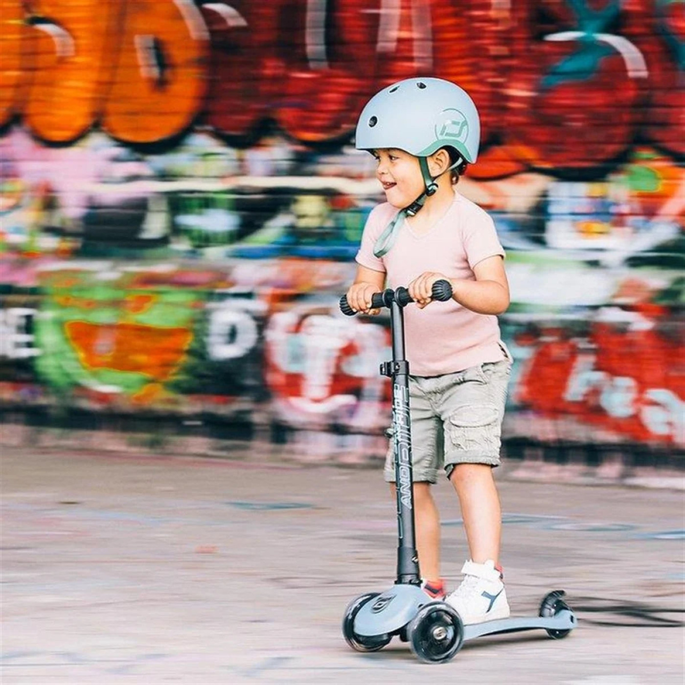Scoot and Ride Helmet Çocuk Kaskı S-M Petrol Mavisi