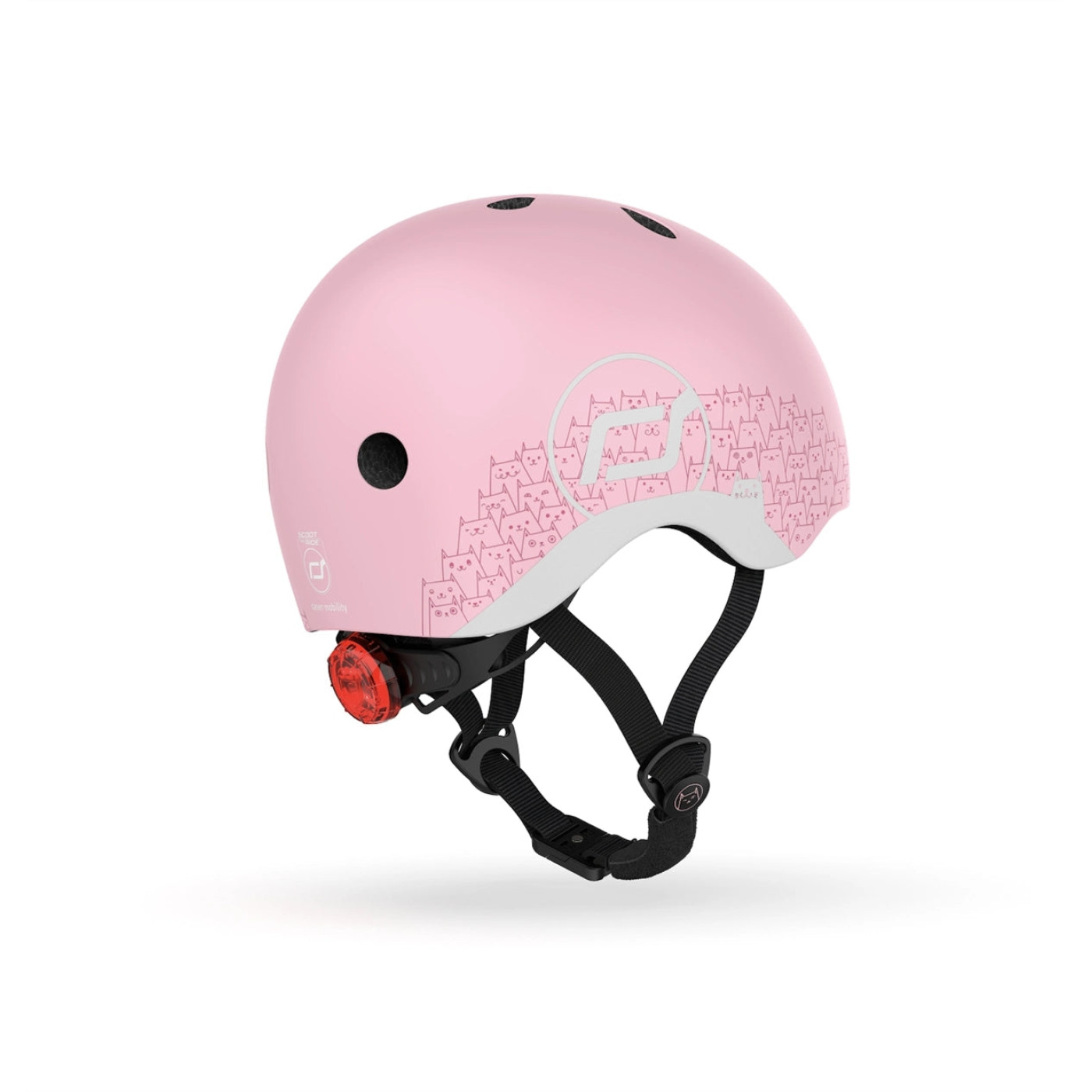 Scoot and Ride Helmet Reflective Bebek Kaskı XXS-S Pembe