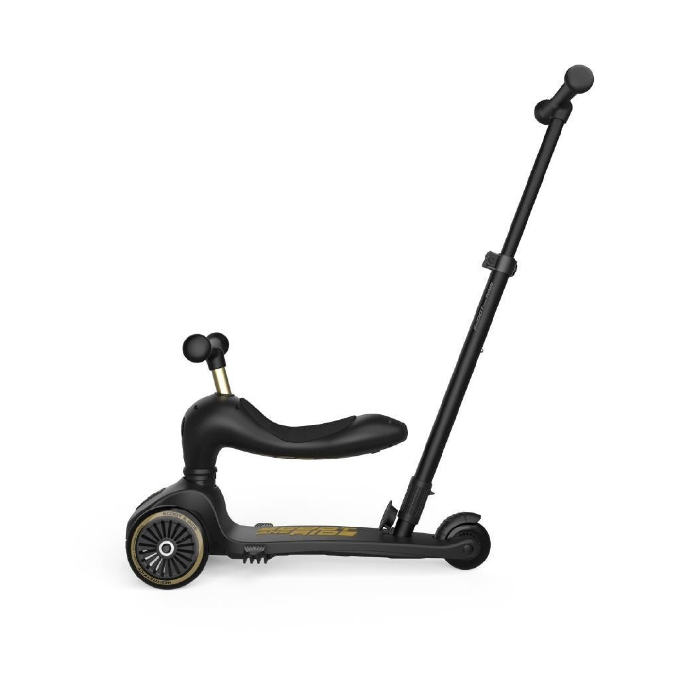 Push and Go Ebeveyn Kontrollü Çocuk Scooter Black&Gold Limited Edition - Push and Go Ebeveyn Kontrollü Çocuk Scooter Black&Gold Limited Edition - 240527-00089 -