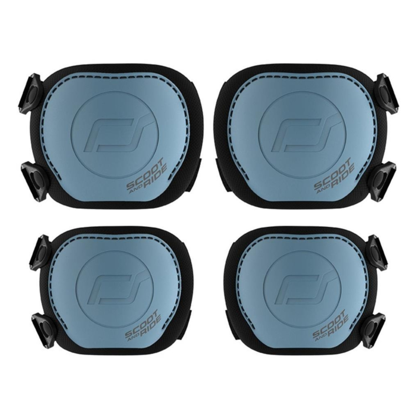 Scoot and Ride S-M Dizlik ve Dirseklik Scooter Koruyucu Set Petrol Mavisi