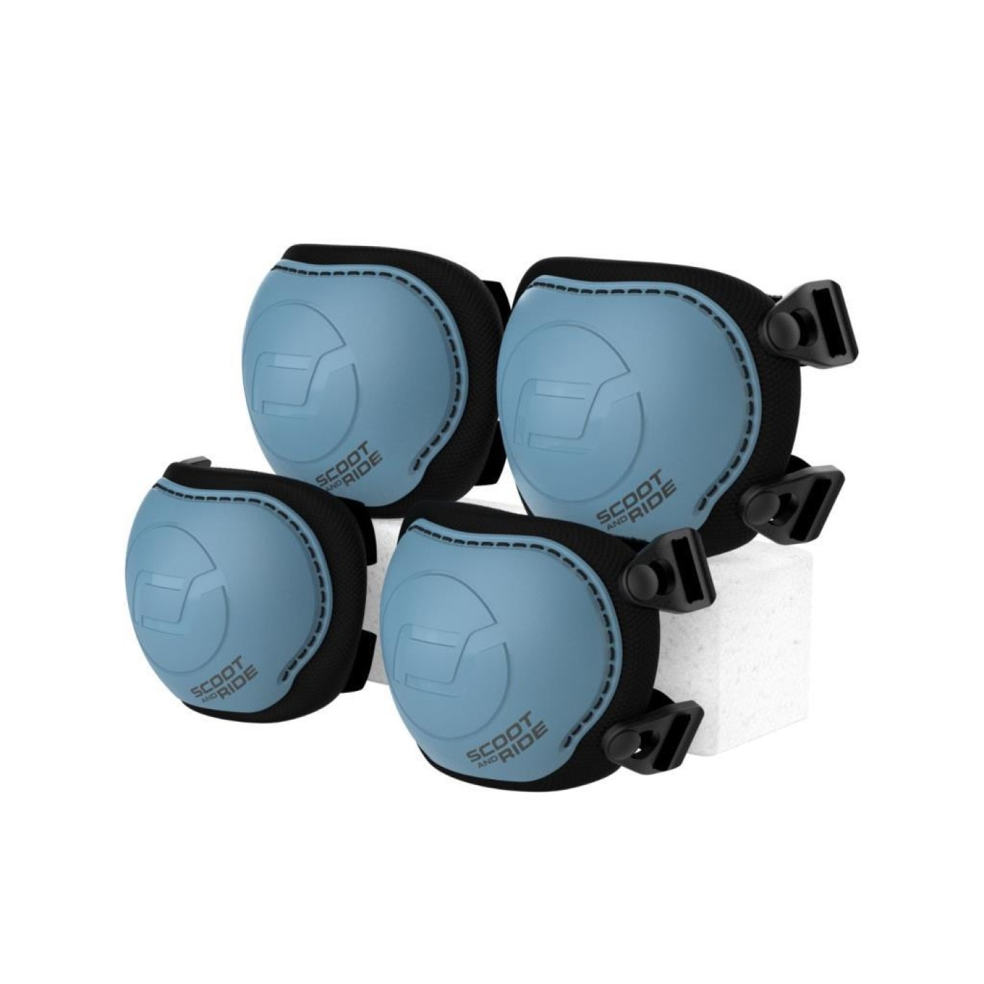 Scoot and Ride S-M Dizlik ve Dirseklik Scooter Koruyucu Set Petrol Mavisi
