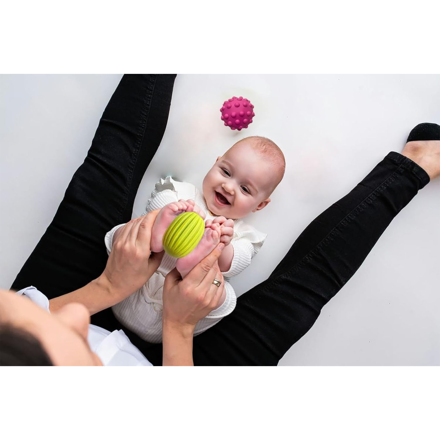 Sensory Duyusal Bebek Topları: 6'lı set