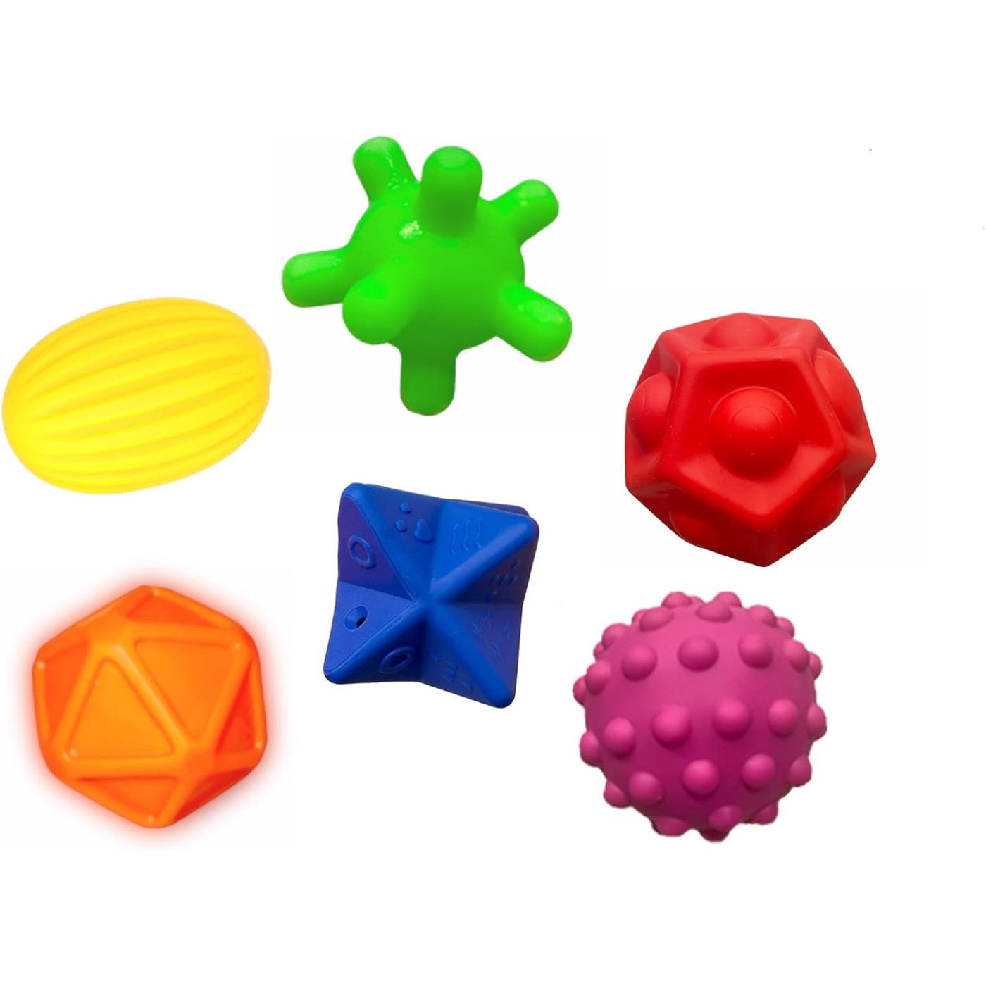 Sensory Duyusal Bebek Topları: 6'lı set