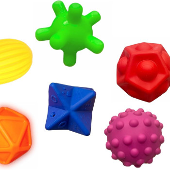 Sensory Duyusal Bebek Topları: 6'lı set