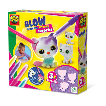 Boya Üfleme Kalemi - 3xKedicik Sürprizi