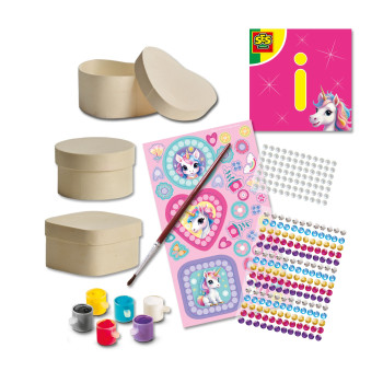 Ahşap Mücevher Kutusu Dekore Etme - Unicorn