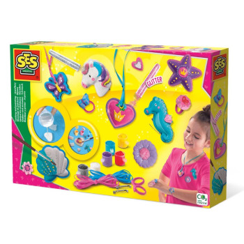 Ses Creative - Kalıba Dök ve Boya - Mücevherler - Simli