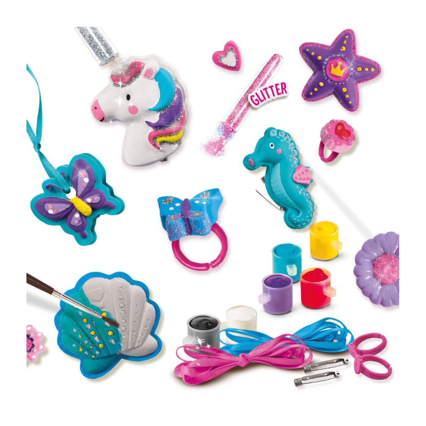 Kalıba Dök Ve Boya - Mücevherler - Simli - SC001291 - 8710341012915