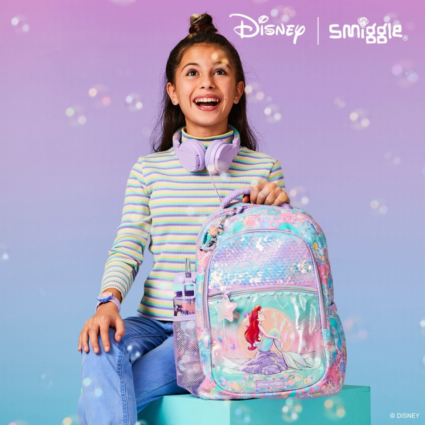 Smiggle – Disney Prenses Ariel Sırt Çantası - 9332934323179 - 9332934330177