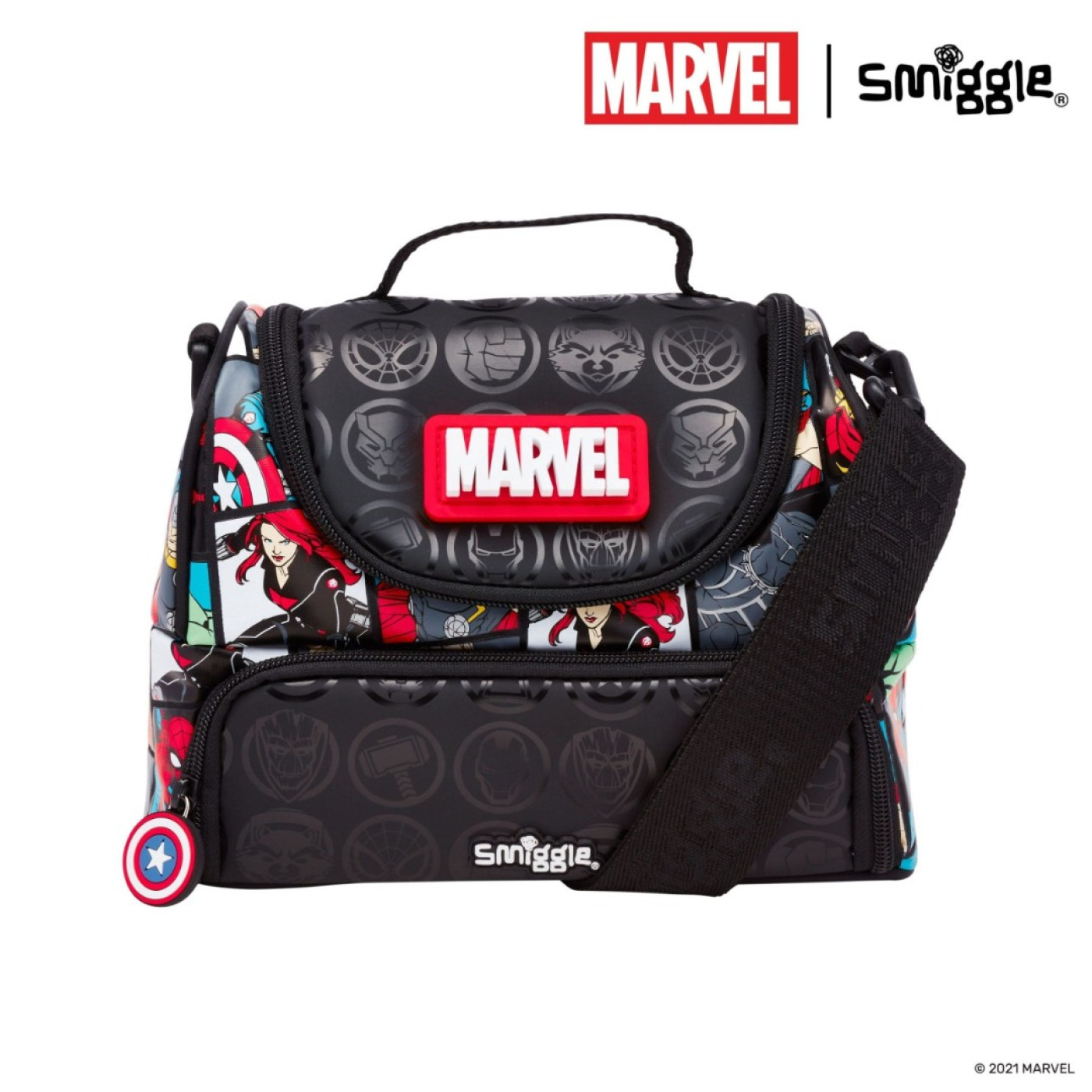 Smiggle - Marvel Çift Katlı Beslenme Çantası - 9332934320802 - 9332934320802