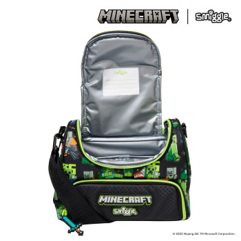 Smiggle - Minecraft Çift Katlı Askılı Beslenme Çantası