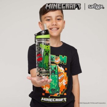 Smiggle - Minecraft Pipetli 650ML BPAsız Suluk Smiggle - Minecraft Pipetli 650ML BPAsız Suluk