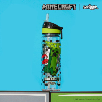 Smiggle - Minecraft Pipetli 650ML BPAsız Suluk Smiggle - Minecraft Pipetli 650ML BPAsız Suluk