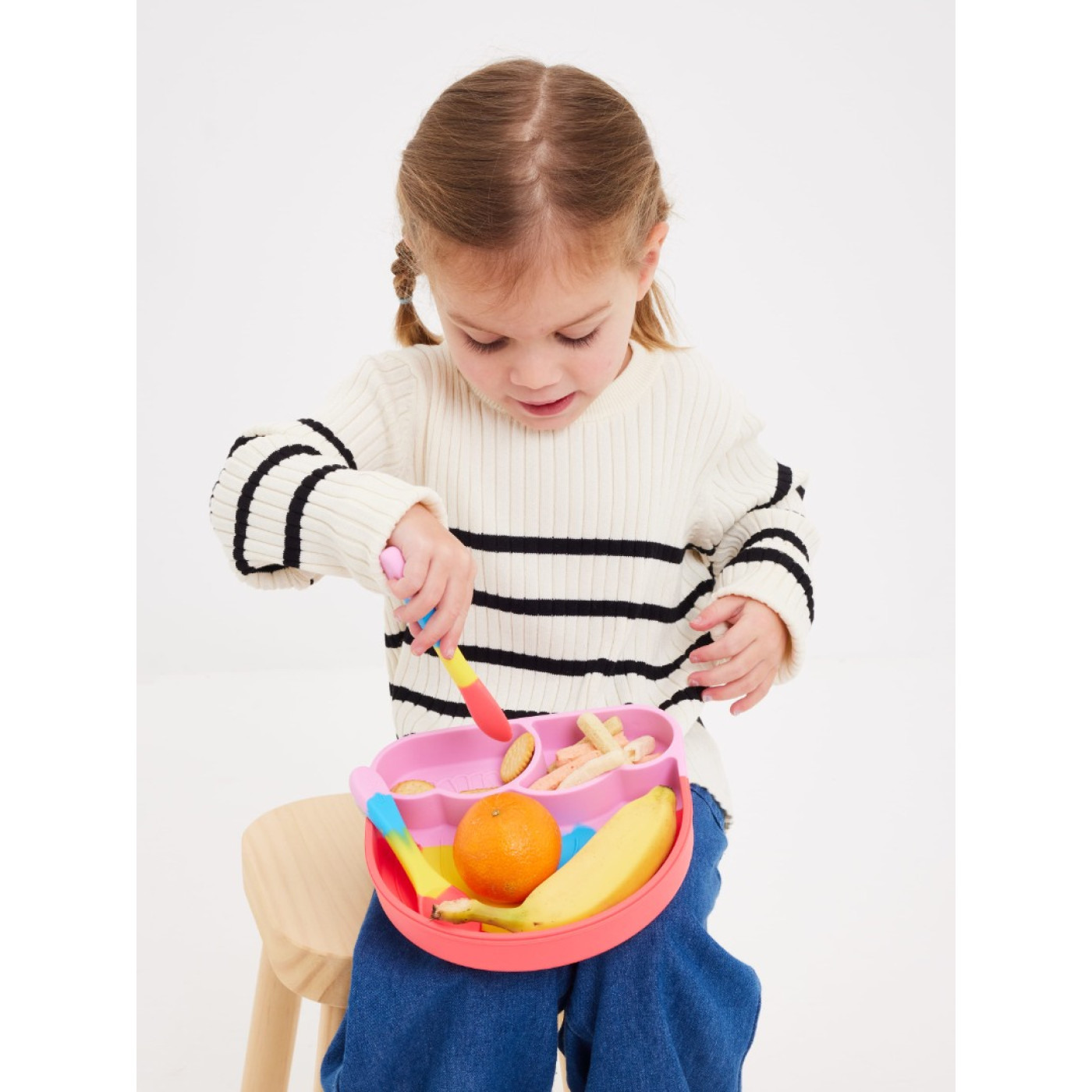 Smiggle - Big Dream Silikon Yemek Tabağı Seti - 455262 - 9332934383241