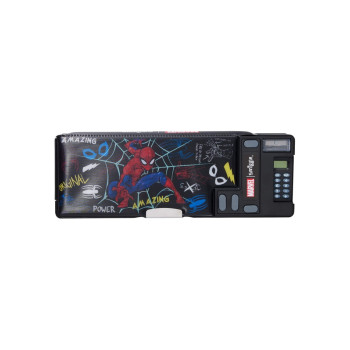 Smiggle - Spider Man Pop Out Otomatik Hesap Makineli Kalem Kutusu
