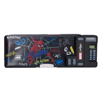 Smiggle - Spider Man Pop Out Otomatik Hesap Makineli Kalem Kutusu