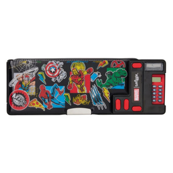 Smiggle - Marvel Pop Out Otomatik Hesap Makineli Kalem Kutusu