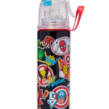 Smiggle - Marvel Su Püskürtmeli Çelik 500 Ml Matara Smiggle - Marvel Su Püskürtmeli Çelik 500 Ml Matara