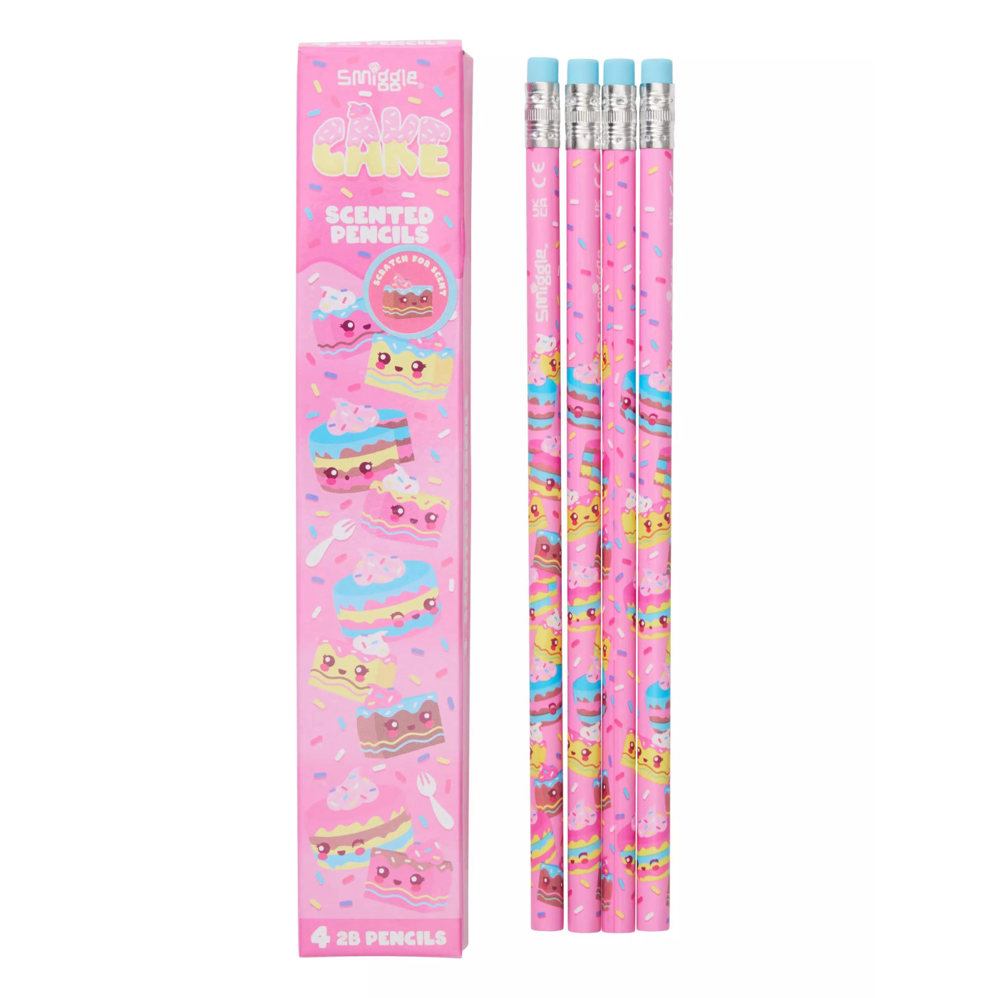 Smiggle - Pasta Kokulu 4lü Kurşun Kalem Seti - 9332934389106 - 9332934389106