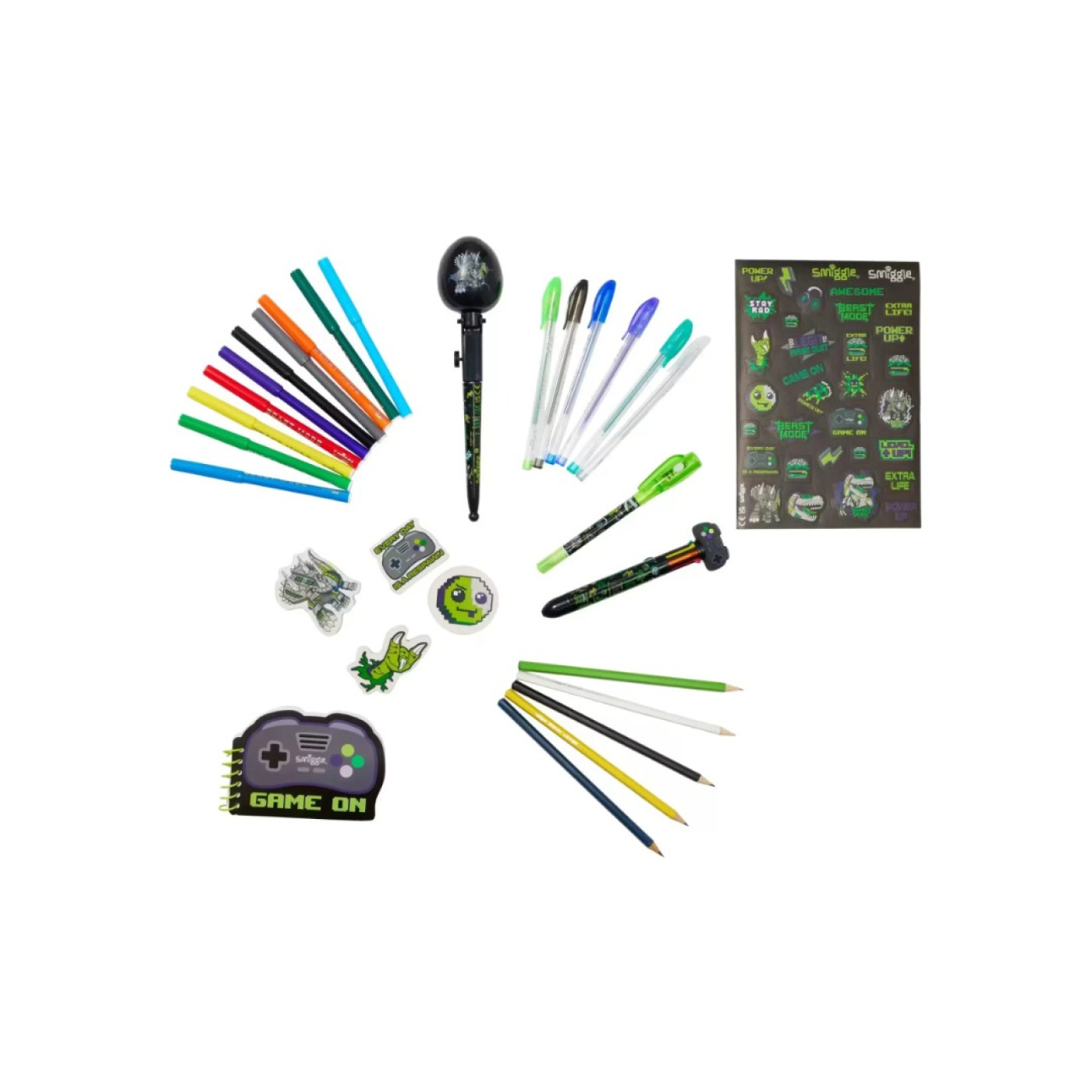 Smiggle - Defter, Silgi, Kalem ve Boyama Kırtasiye Seti