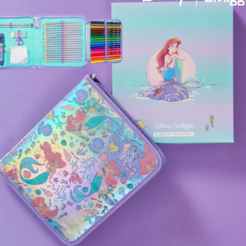 Smiggle - Disney Prenses Kalem Kutusu ve Boyaları Kırtasiye Seti Kiti