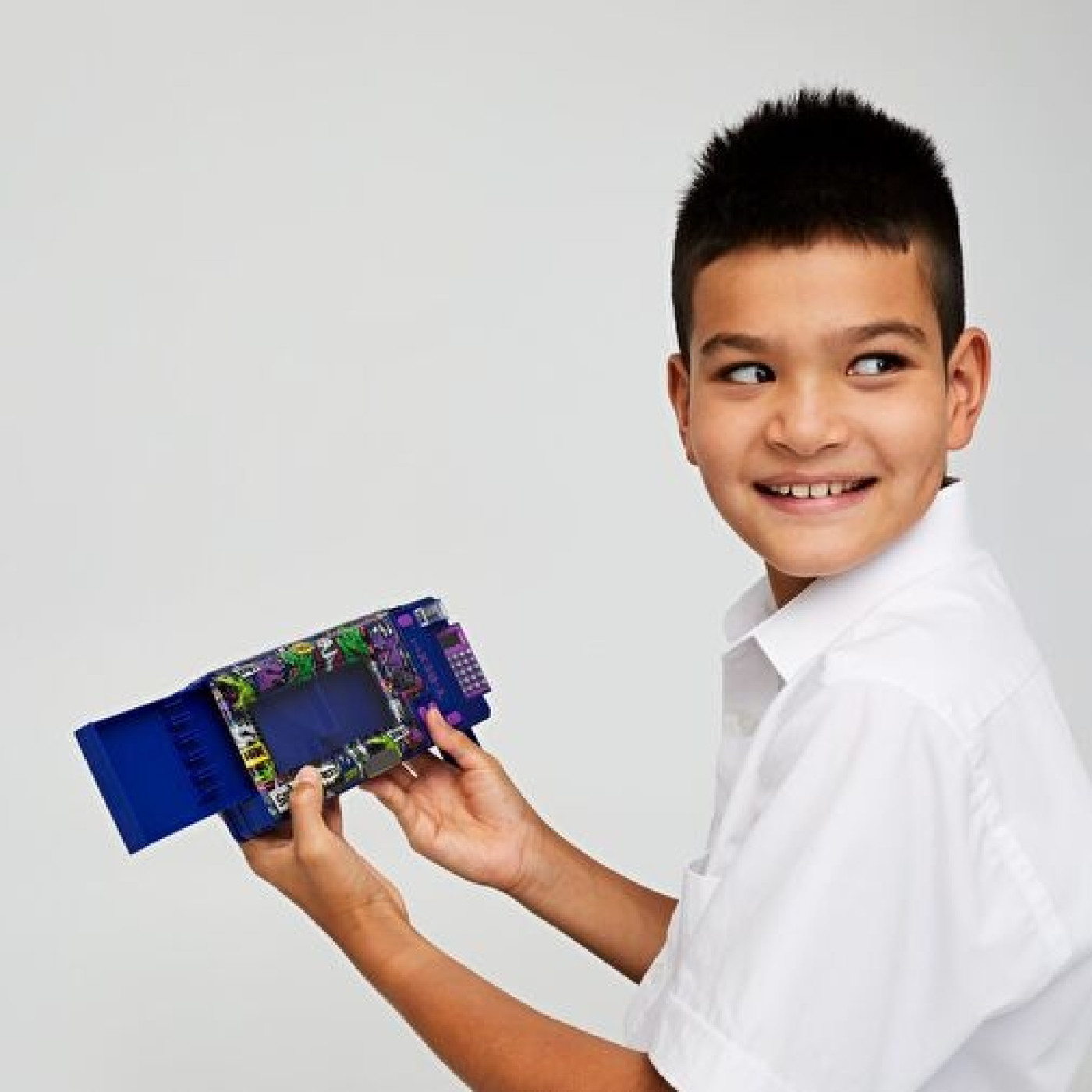 Smiggle - Bright Side Hesap Makineli Otomatik Kalem Kutusu - ST00099 - 9332934331525