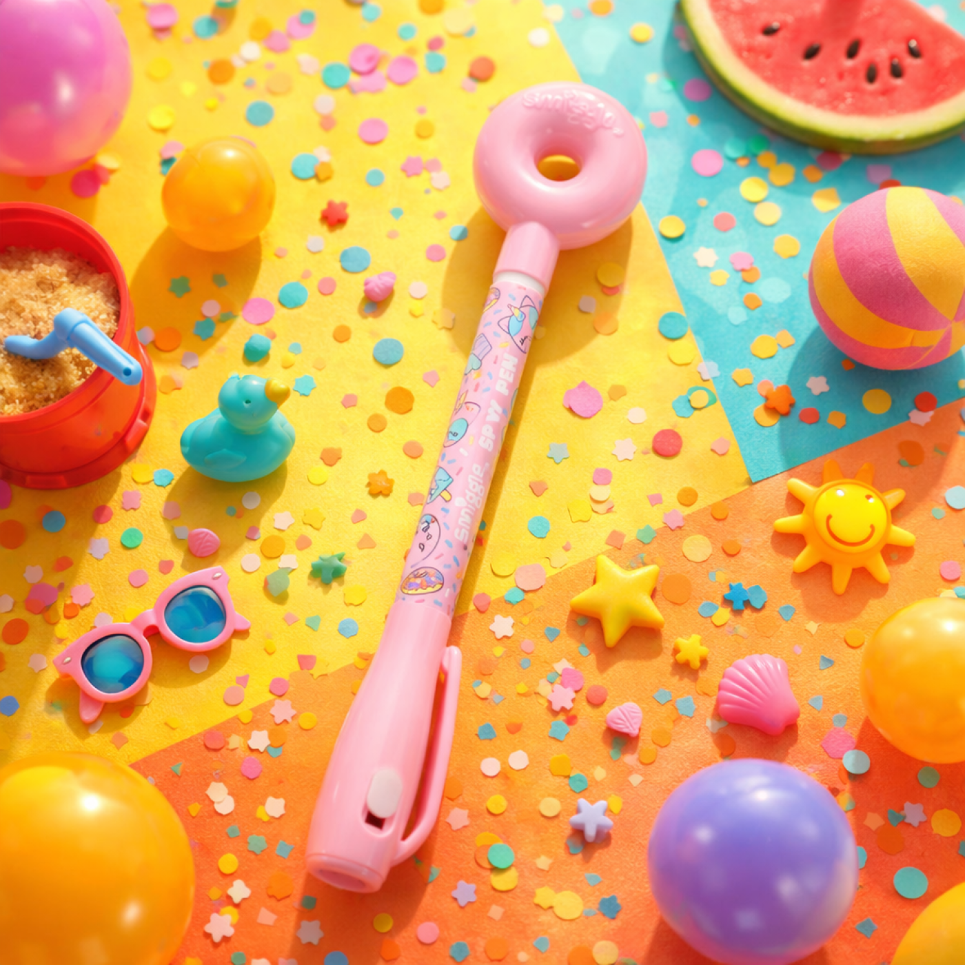 Smiggle - Away Işıklı Casus Görünmez, Tükenmez Kalem