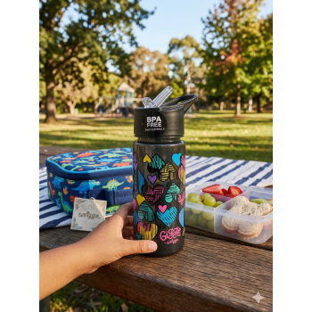 Smiggle - Giggle 450 Ml Bpasız Pipetli Suluk