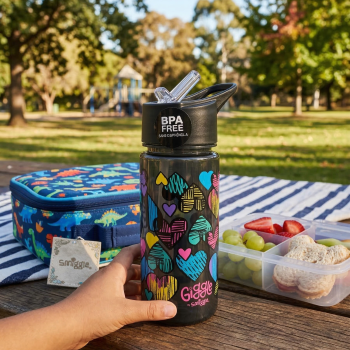 Smiggle - Giggle 450 Ml Bpasız Pipetli Suluk