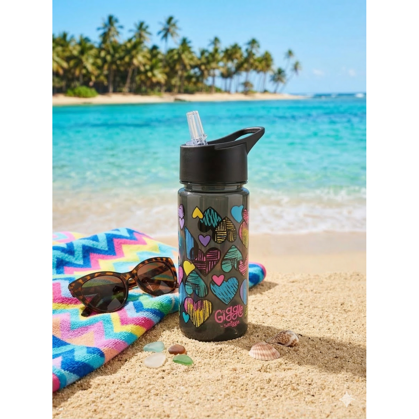 Smiggle - Giggle 450 Ml Bpasız Pipetli Suluk