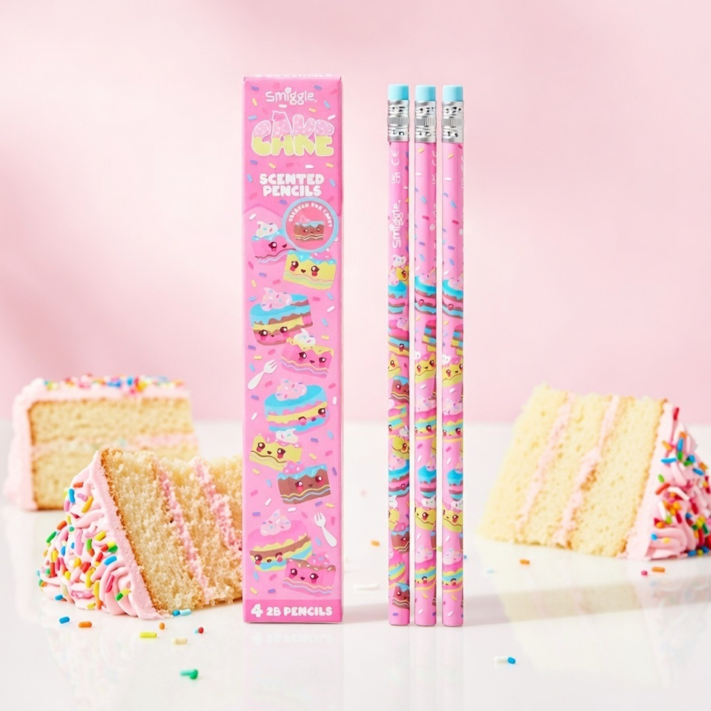 Smiggle - Pasta Kokulu 4lü Kurşun Kalem Seti