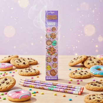 Smiggle - Kurabiye Kokulu 4lü Kurşun Kalem Seti