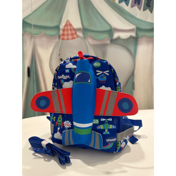 Smiggle - Teeny Tiny Çıkarılabilir Kemer Askılı Helikopter Kreş Sırt Çantası