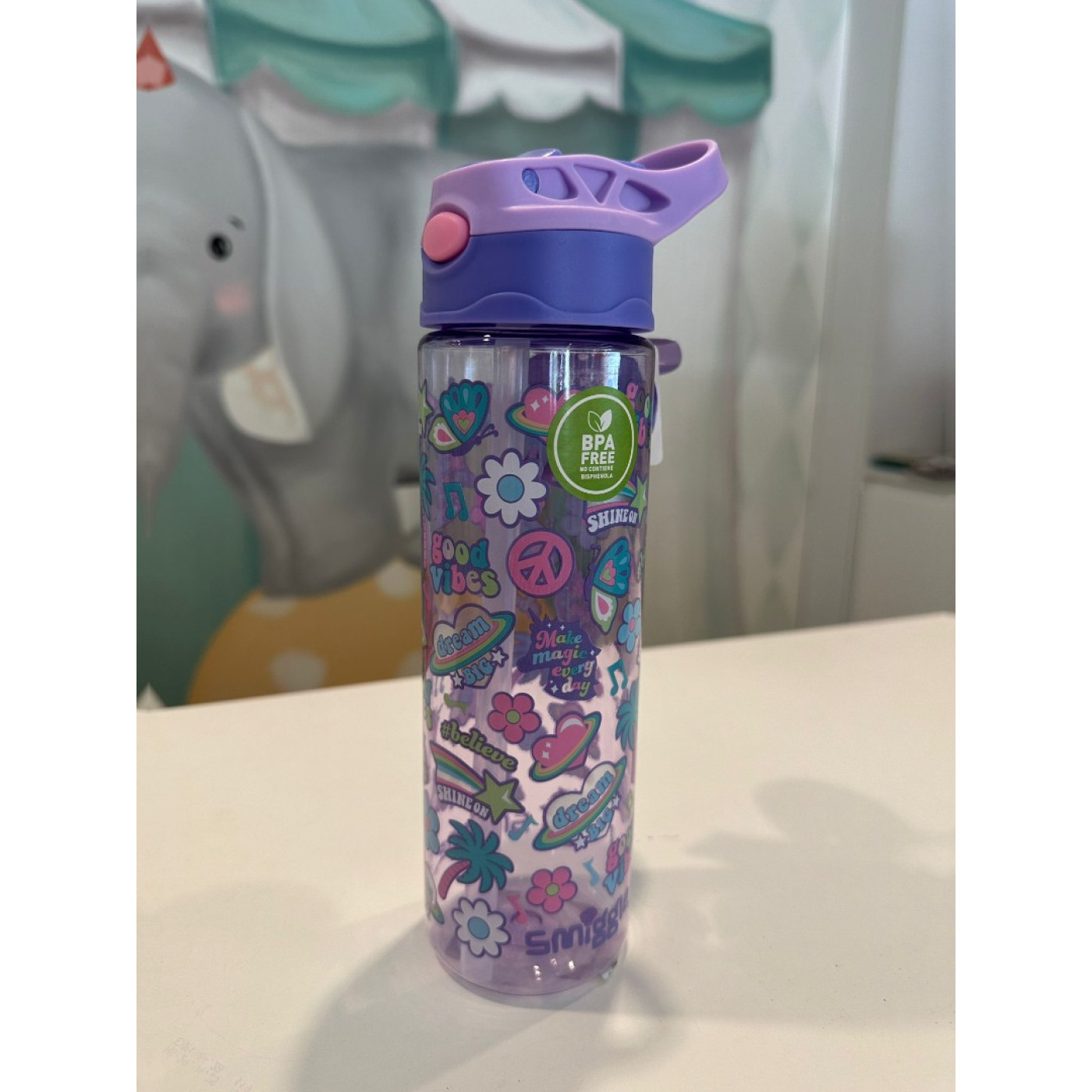 Smiggle - Fun Fair BPAsız 650ML Pipetli Suluk - 9332934386761 - 9332934386761