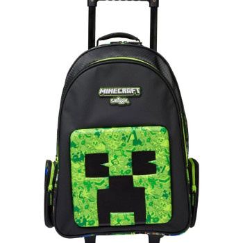 Smiggle - Minecraft Çekçekli Işıklı Tekerlekli Çanta